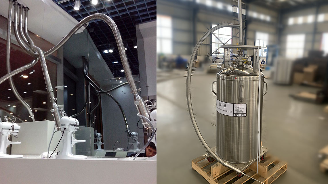 液氦杜瓦瓶管路 液氦杜瓦瓶管路